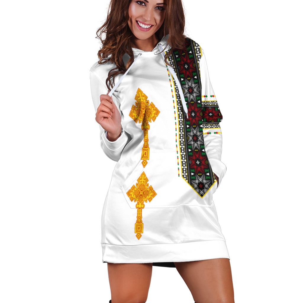 (Custom Personalised) Ethiopia Tibeb Hoodie Dress Ethiopian Cross Fashion LT13 - Wonder Print Shop