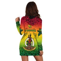 Vanuatu Peaceful Hoodie Dress Independence Anniversary LT13 - Wonder Print Shop
