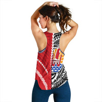Tahiti Unique Women Racerback Tank Polynesia Pattern LT13 - Wonder Print Shop