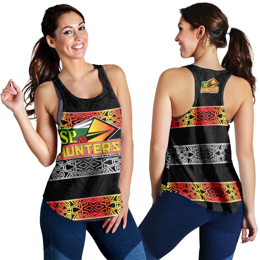 The Hunters PNG Women Racerback Tank Papua New Guinea Hunters Rugby LT13 - Wonder Print Shop