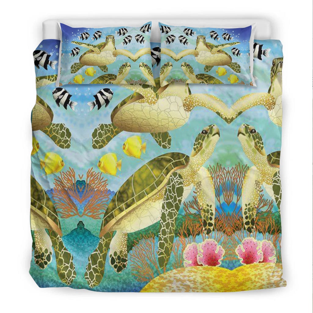 Hawaii Bedding Set Sea Turtles LT13 - Wonder Print Shop