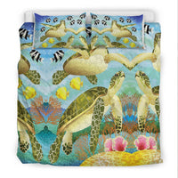 Hawaii Bedding Set Sea Turtles LT13 - Wonder Print Shop