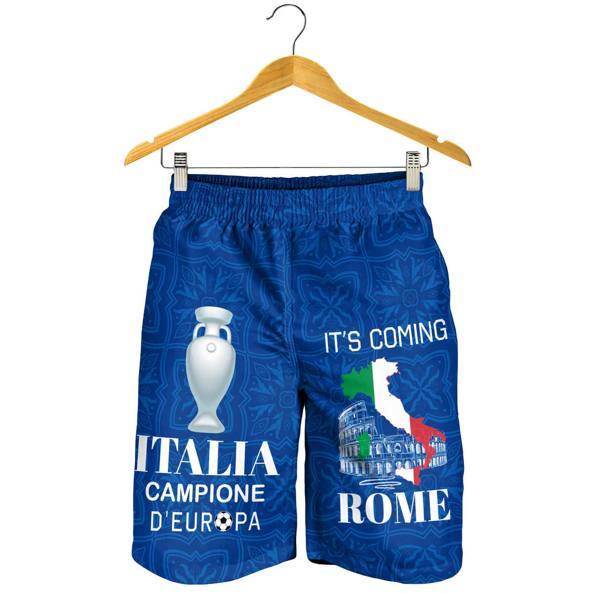 italia-campione-deuropa-it-is-coming-to-rome-men-shorts-blue