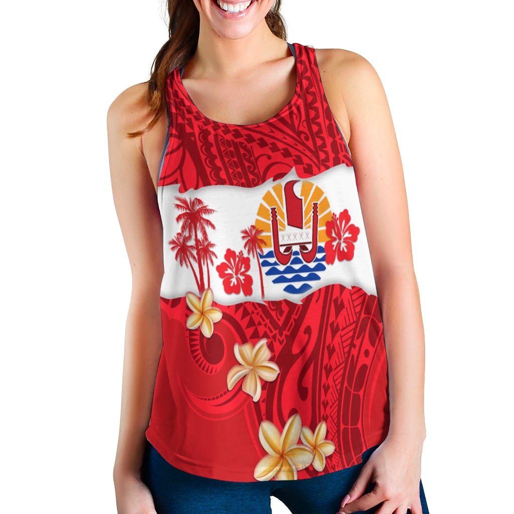 Tahiti Polynesian Women Racerback Tank Mythical Destination LT13 - Wonder Print Shop