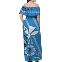 Hawaii Matching Hawaiian Shirt And Dress Kakau Tribal Blue Batik Floral Ver.01 LT13 - Wonder Print Shop
