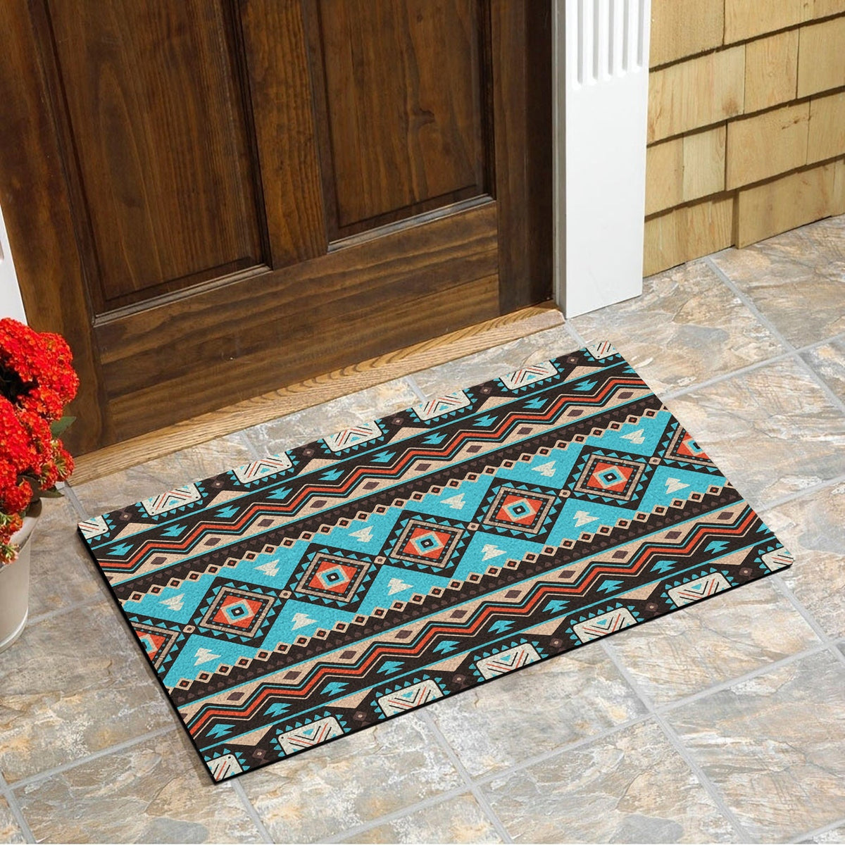 native-american-tribal-line-shapes-ethnic-pattern-doormat