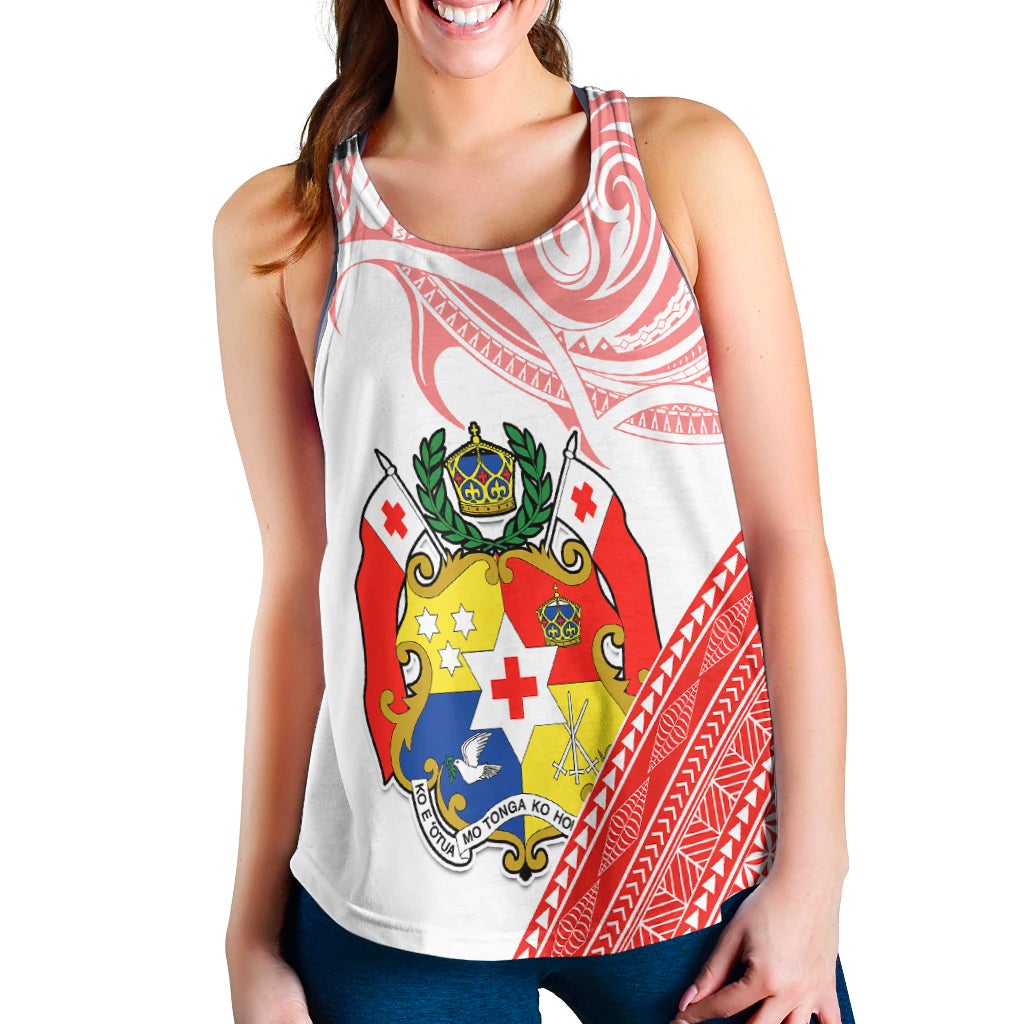 Tonga Women Racerback Tank Tongan Pattern Blithesome LT13 - Wonder Print Shop