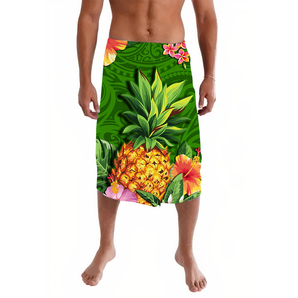 Hawaii Lavalava Polynesia Green Pineapple LT13 - Wonder Print Shop