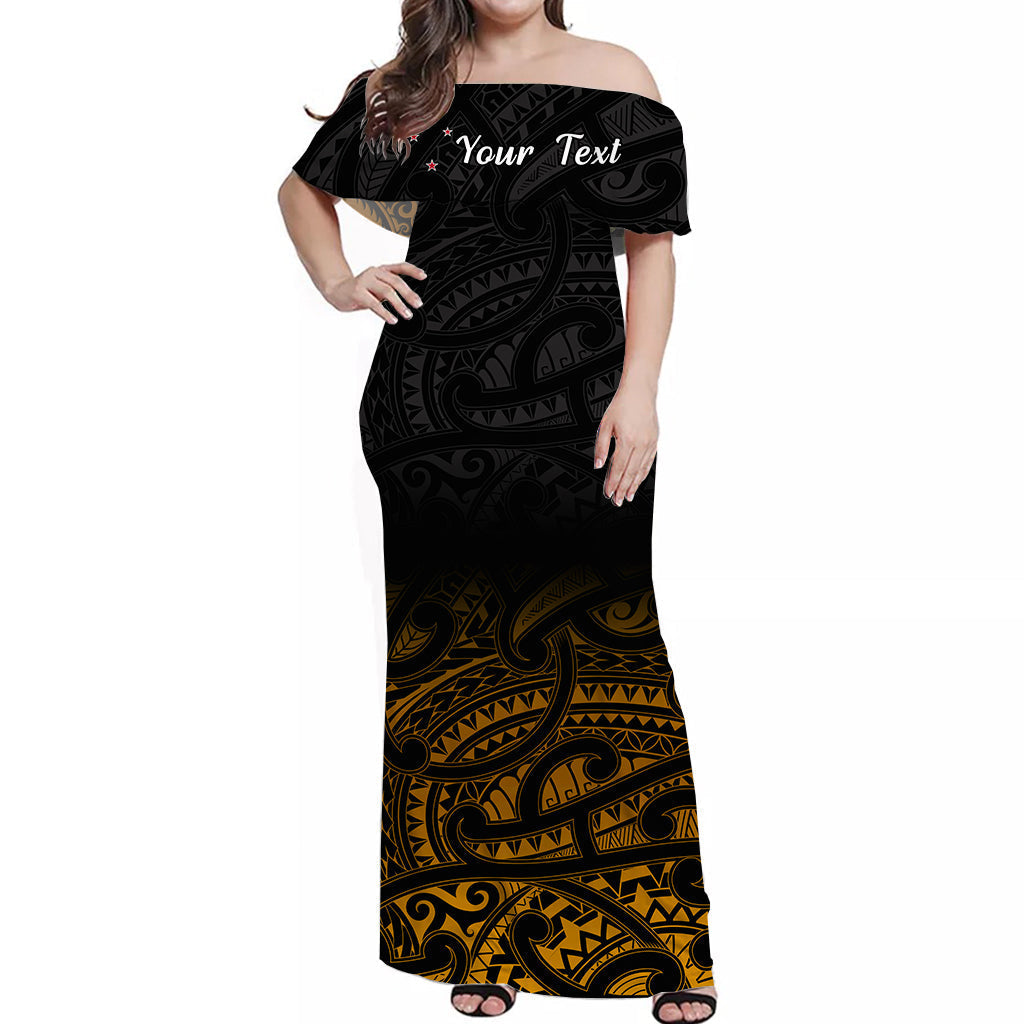 custom-personalised-new-zealand-off-shoulder-long-dress-maori-pattern-gold