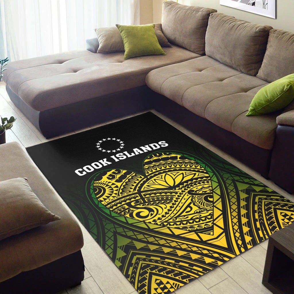 Cook Islands Pattern Area Rug Always In My Heart LT13 - Wonder Print Shop
