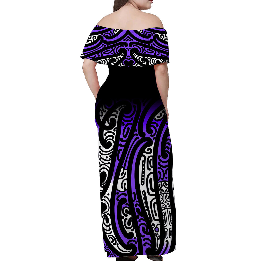 new-zealand-off-shoulder-long-dress-maori-nz-unique-purple