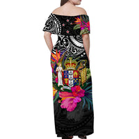 new-zealand-off-shoulder-long-dress-alluring-polynesia-and-tropical-flowers