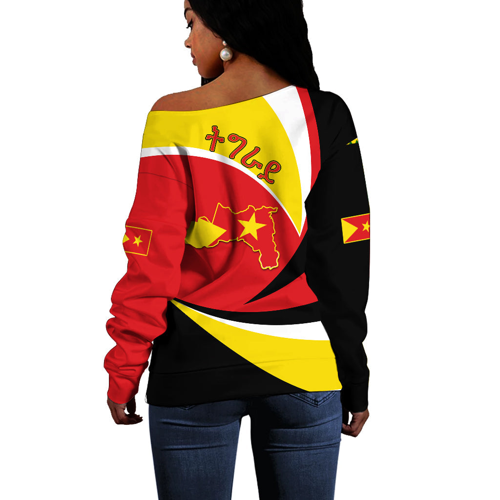 Tigray Off Shoulder Sweater Style Color Flag LT13 - Wonder Print Shop
