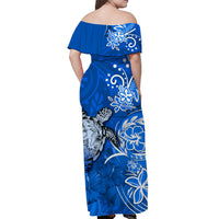 custom-personalised-hawaii-off-shoulder-long-dress-polynesia-blue-sea-turtle-honu-and-hibiscus
