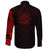 Viking Long Sleeve Button Shirt Old Norse Odin Tattoo Red RLT12 - Wonder Print Shop