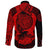 Viking Long Sleeve Button Shirt Nordic Raven Tattoos RLT12 - Wonder Print Shop