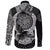 Viking Long Sleeve Button Shirt Nordic Raven Tattoos RLT12 - Wonder Print Shop