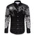 Viking Long Sleeve Button Shirt Raven and Wolf Special Tattoo RLT12 - Wonder Print Shop