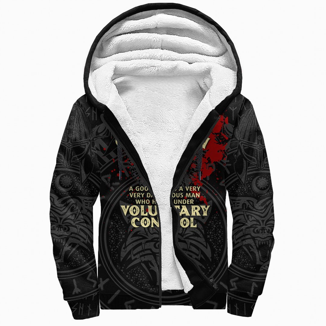 Viking Sherpa Hoodie - Good Man RLT12 - Wonder Print Shop