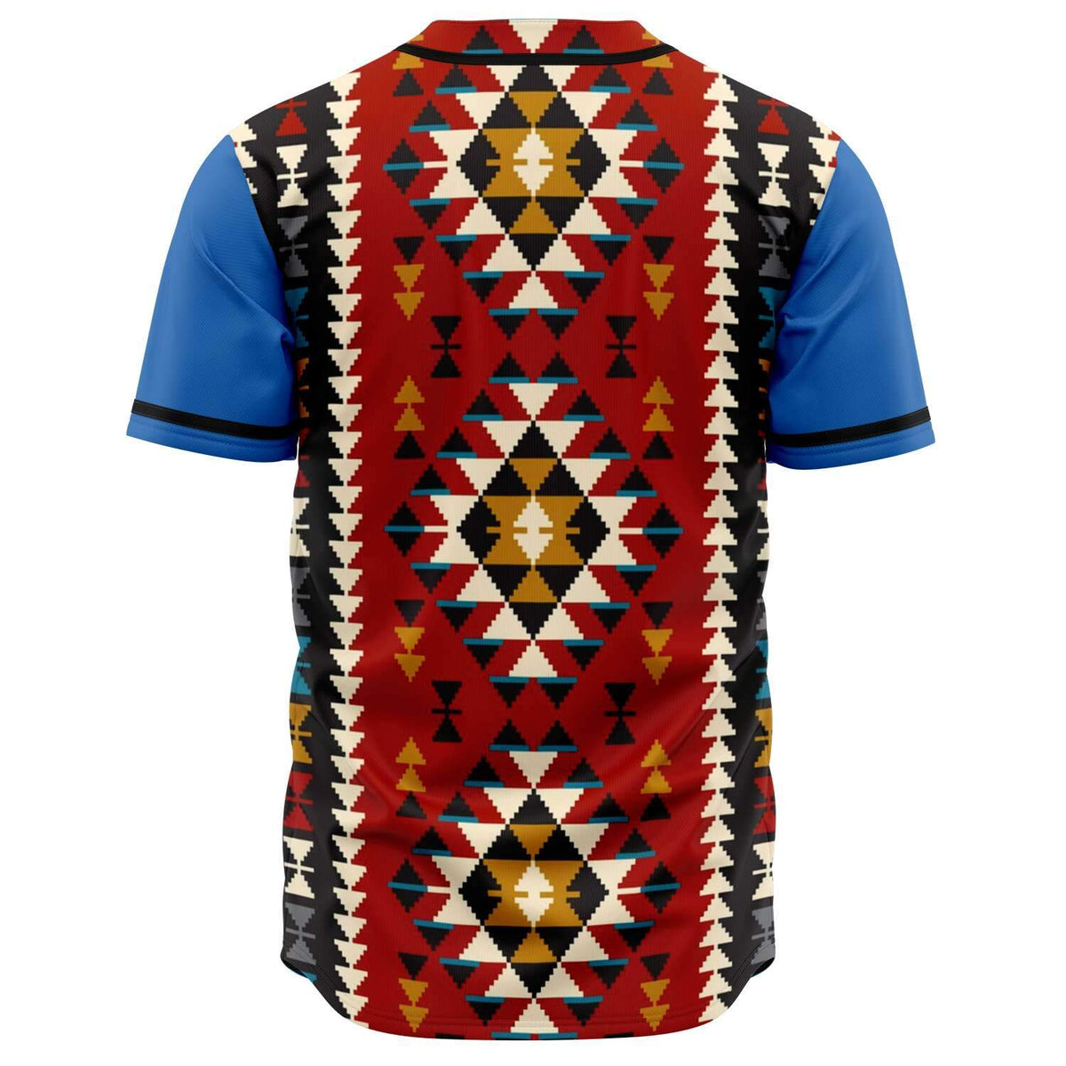 Tribal Seamless Geometric Native American Baseball Jersey LT10 - Wonder Print Shop