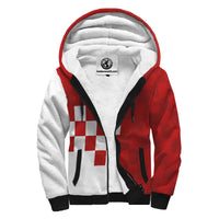 Croatia Coat Of Arms Sherpa Hoodie - Wonder Print Shop
