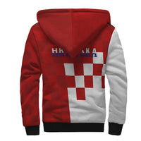 Croatia Coat Of Arms Sherpa Hoodie - Wonder Print Shop