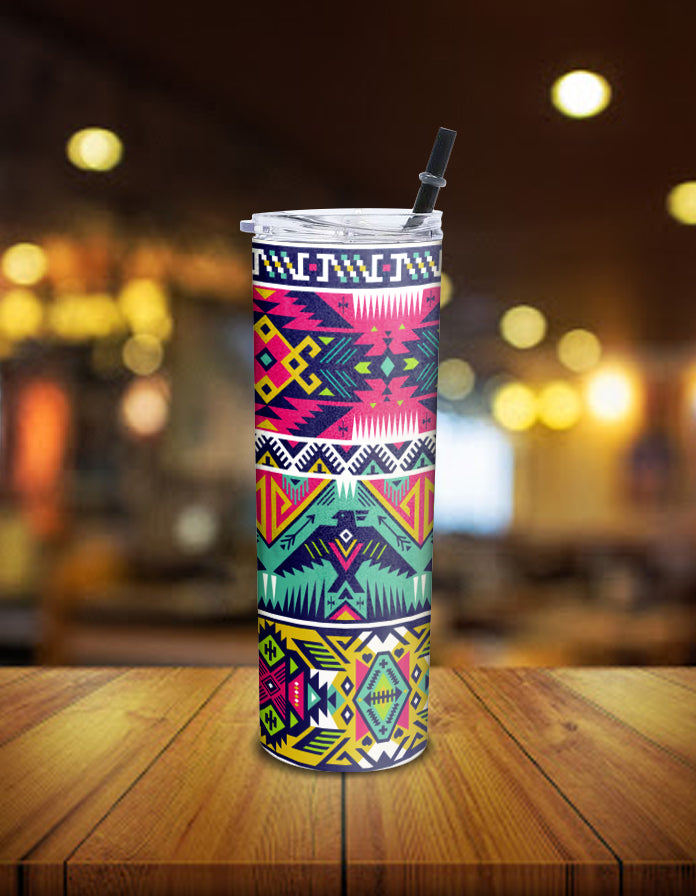 Full Color Thunder Bird Native American Skinny Tumbler LT10 - Wonder Print Shop