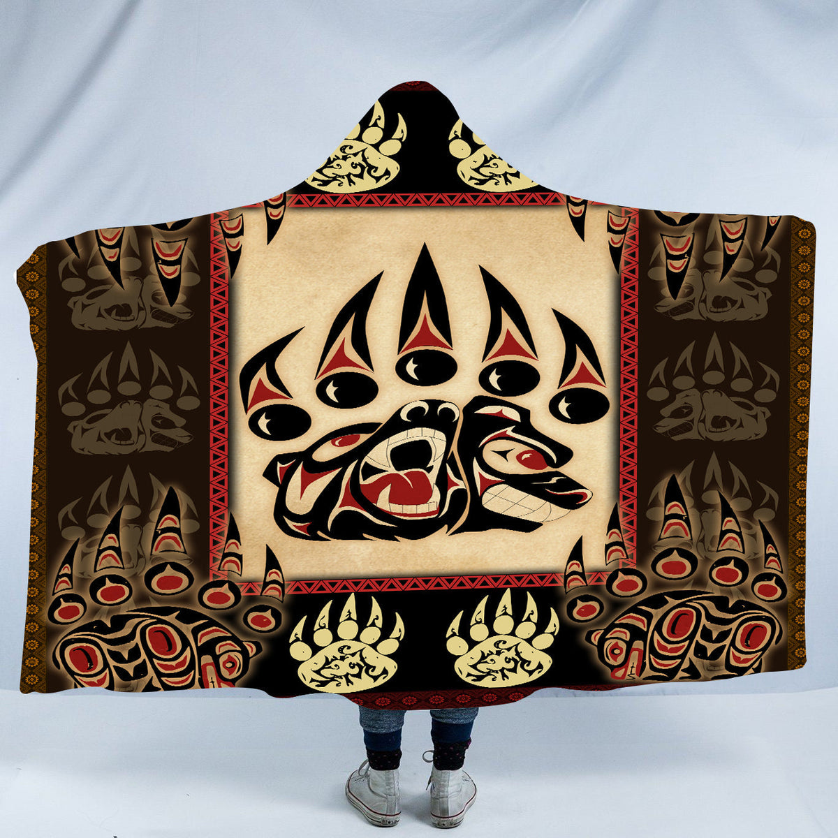 pattern-native-american-design-hooded-blanket