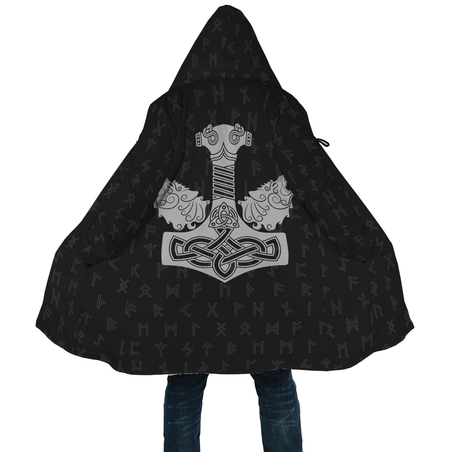 viking-hammer-and-wolf-cloak