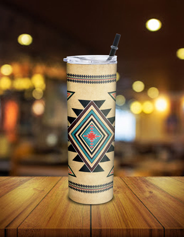 Southwest Symbol Native American Skinny Tumbler LT10 - Wonder Print Shop
