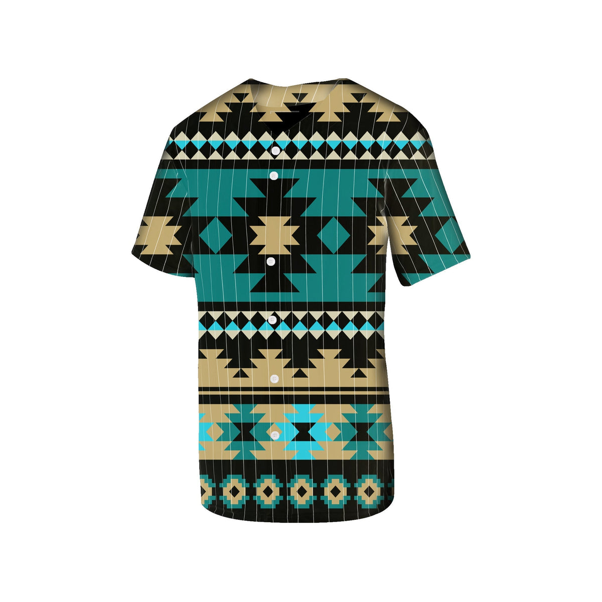 Native American Green Ethnic Aztec Pattern Baseball Jersey LT10 - Wonder Print Shop