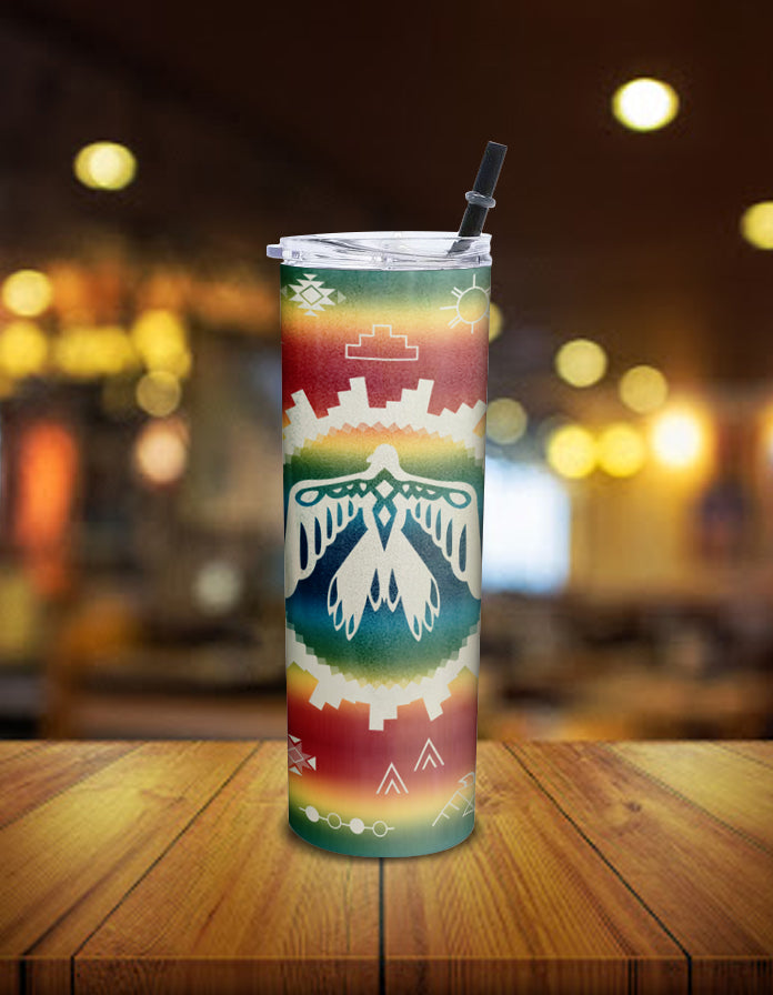 Thunderbird Rainbow Native American Skinny Tumbler LT10 - Wonder Print Shop
