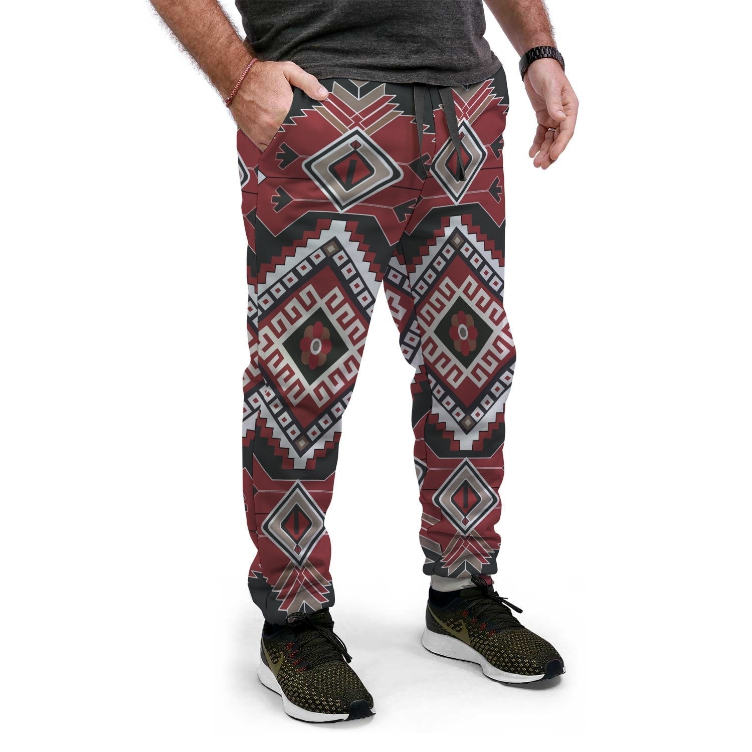 gray-red-pattern-native-american-jogger