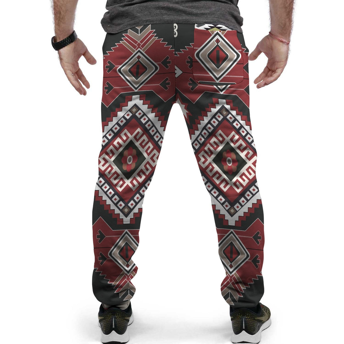 gray-red-pattern-native-american-jogger