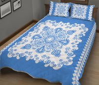 Hawaii Quilt Bed Set Pattern Version Special Blue LT13 - Wonder Print Shop