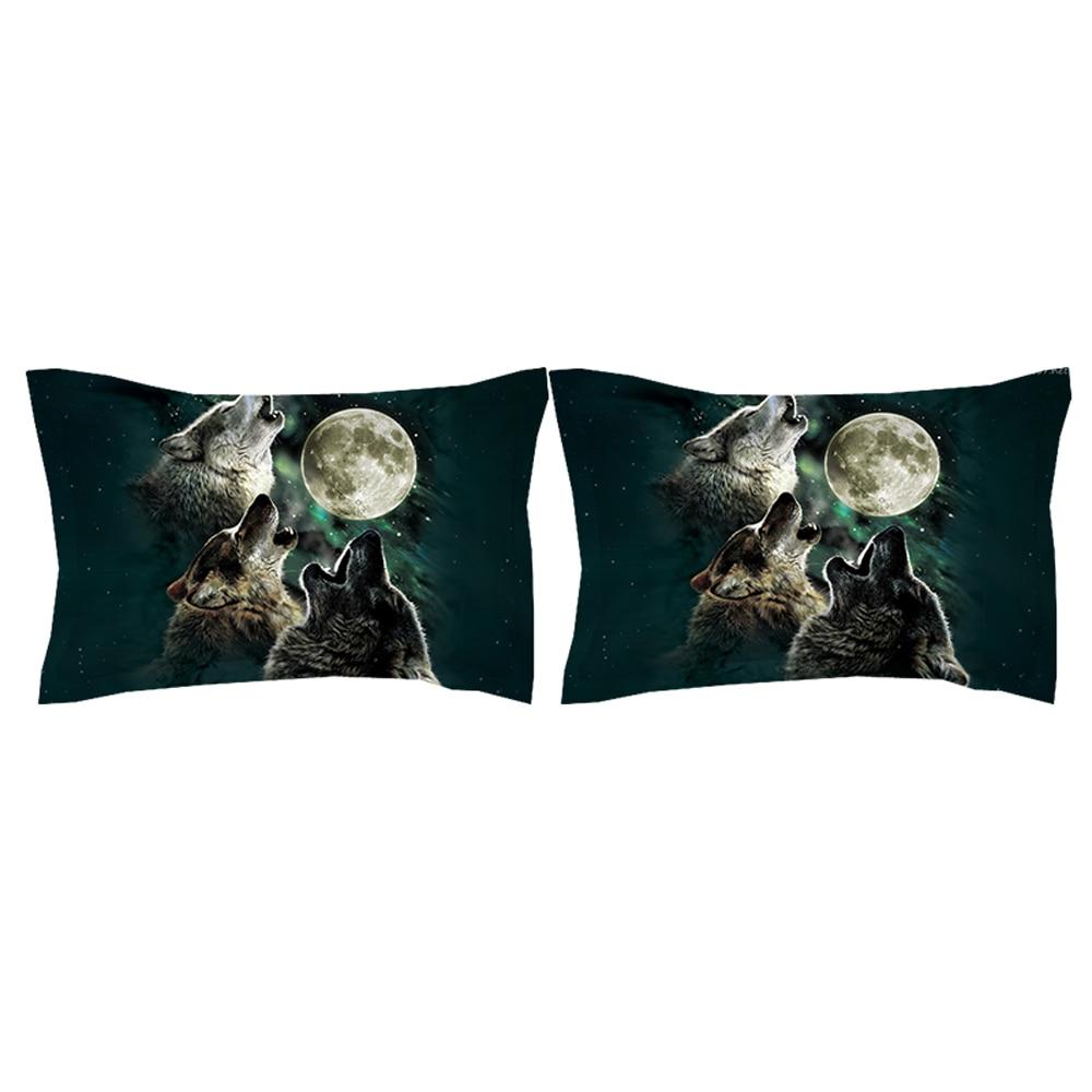 Native American Howling Wolves Under Moonlight Bedding Set LT10 - Wonder Print Shop