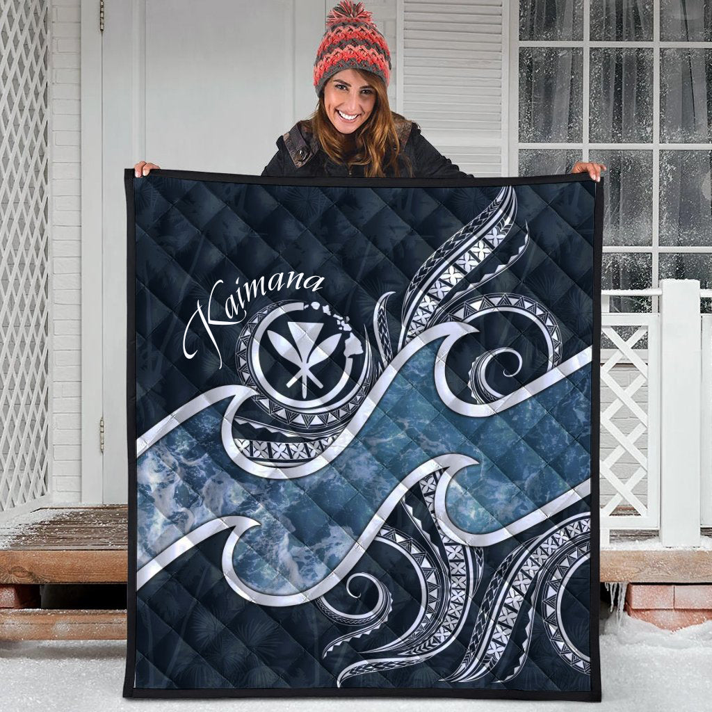 Kaimana Polynesian Hawaii Premium Quilt - Ocean Style RLT7 - Wonder Print Shop