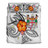 Fiji Bedding Set - Hibiscus With Tribal White LT12 - Wonder Print Shop