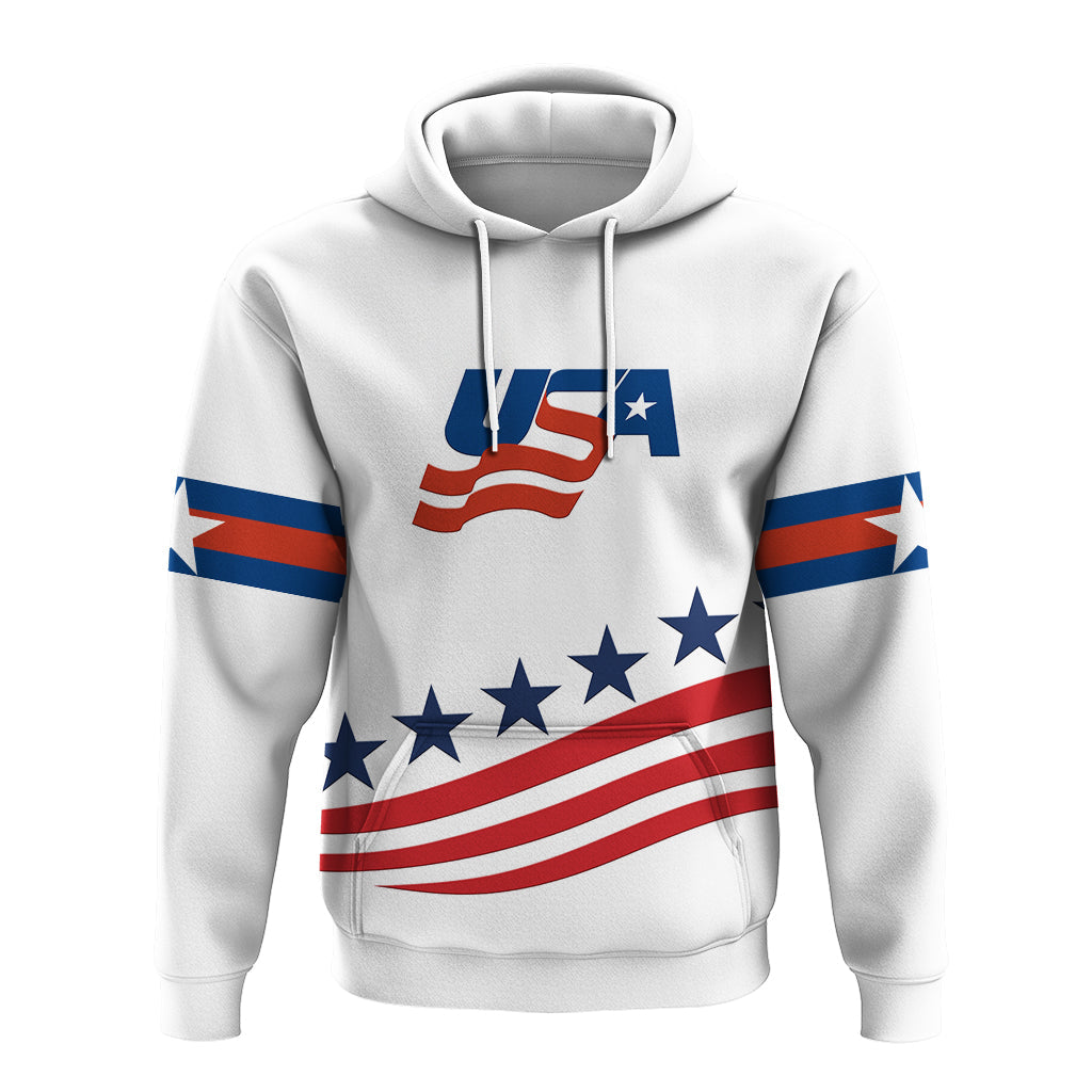 Custom USA Hockey Pride Hoodie LT12 - Wonder Print Shop