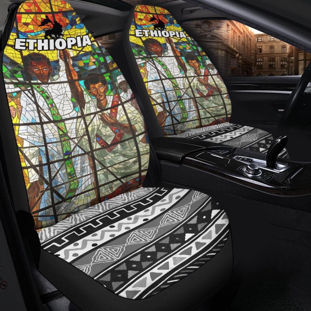 African Ethiopia Orthodox Car Seat Cover - The Total Liberation Of Africa LT20 - Wonder Print Shop