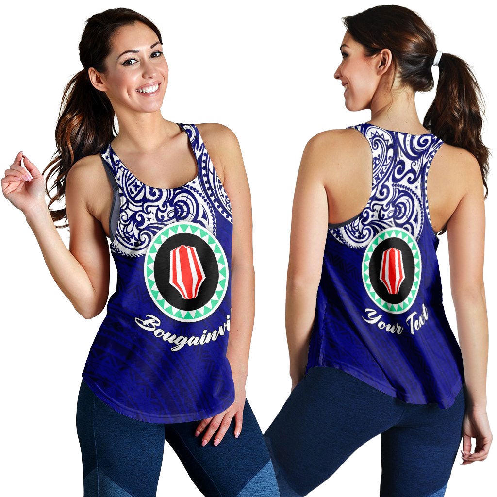 (Custom Personalised) Papua New Guinea Bougainville Pride Women Tank Top LT12 - Wonder Print Shop