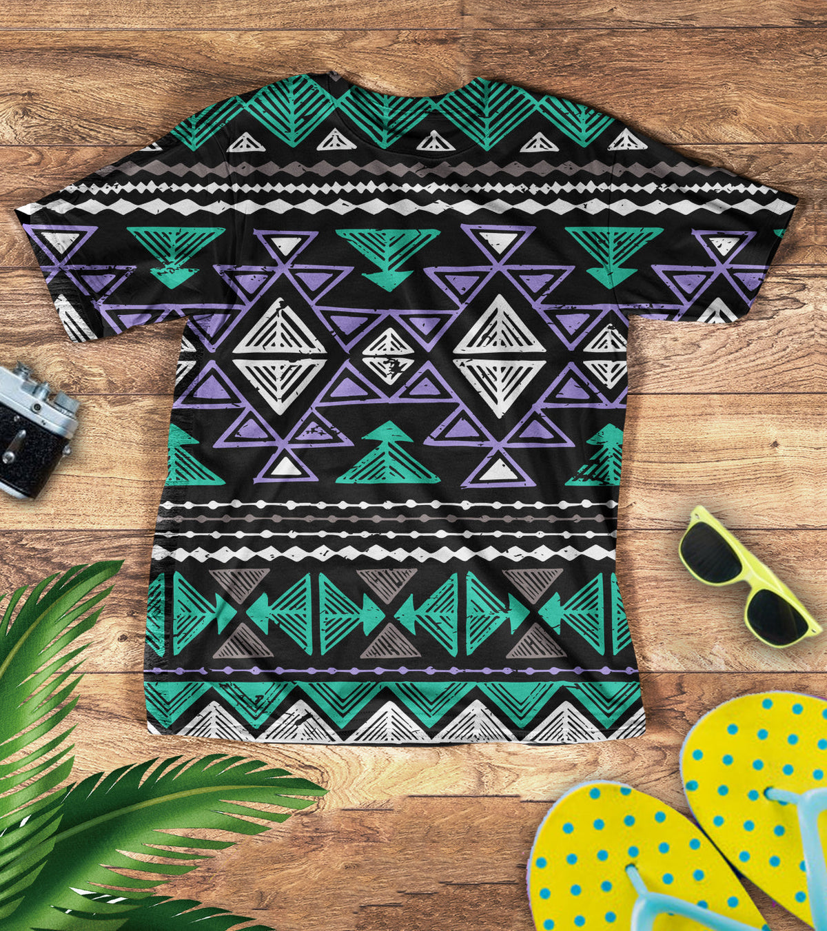 Native American Neon Color Tribal 3D T Shirt LT10 - Wonder Print Shop