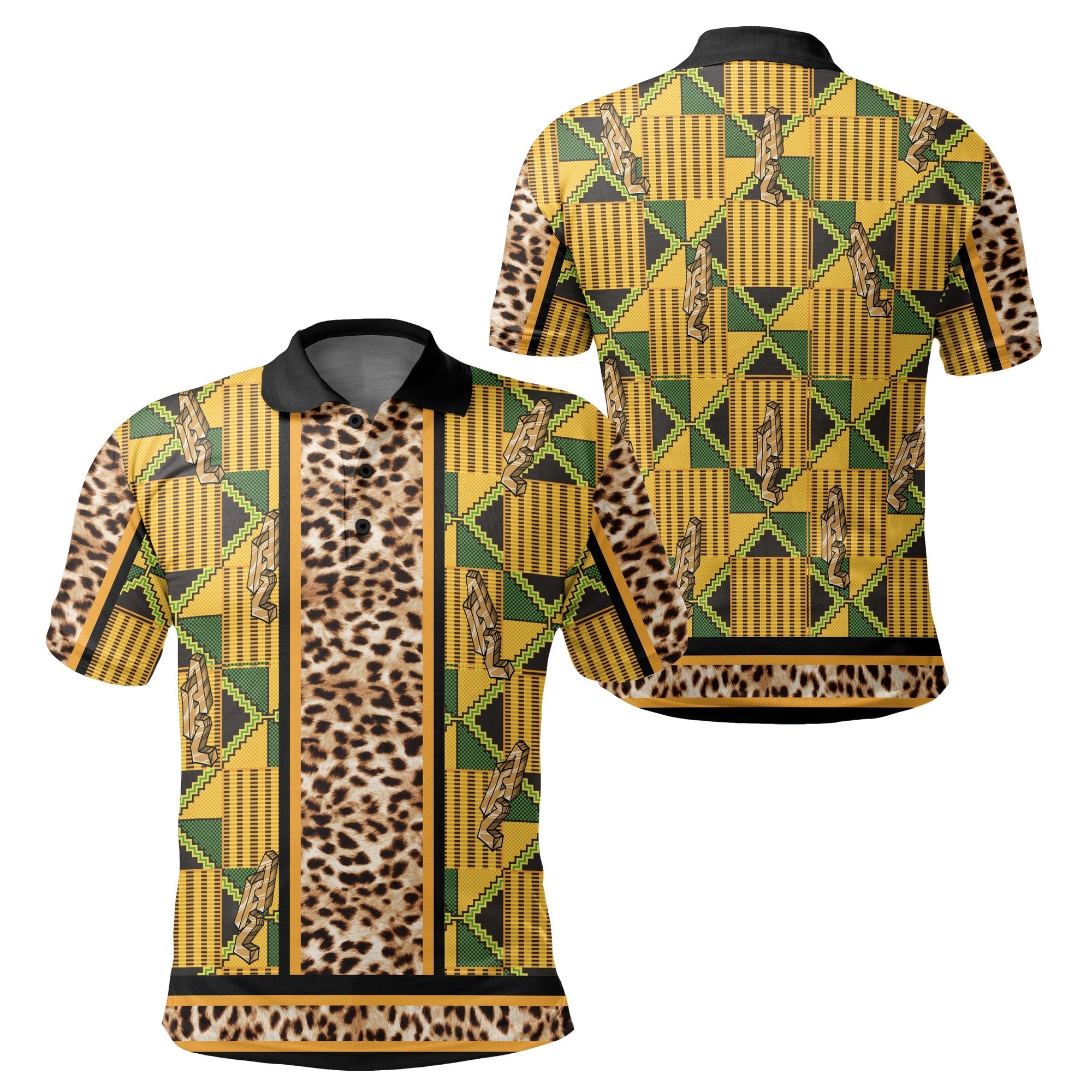 african-shirt-ghana-kente-leopard-king-polo-shirt