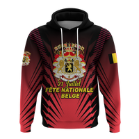 Belgium Independence Day Hoodie Coat Of Arms LT12 - Wonder Print Shop