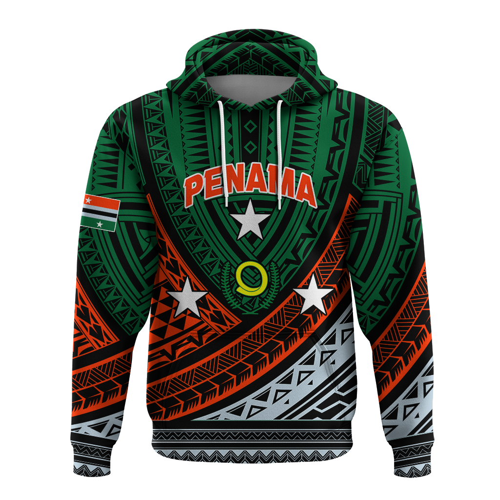 Custom Personalised Vanuatu Penama Province Tribal Pattern Hoodie LT12 - Wonder Print Shop