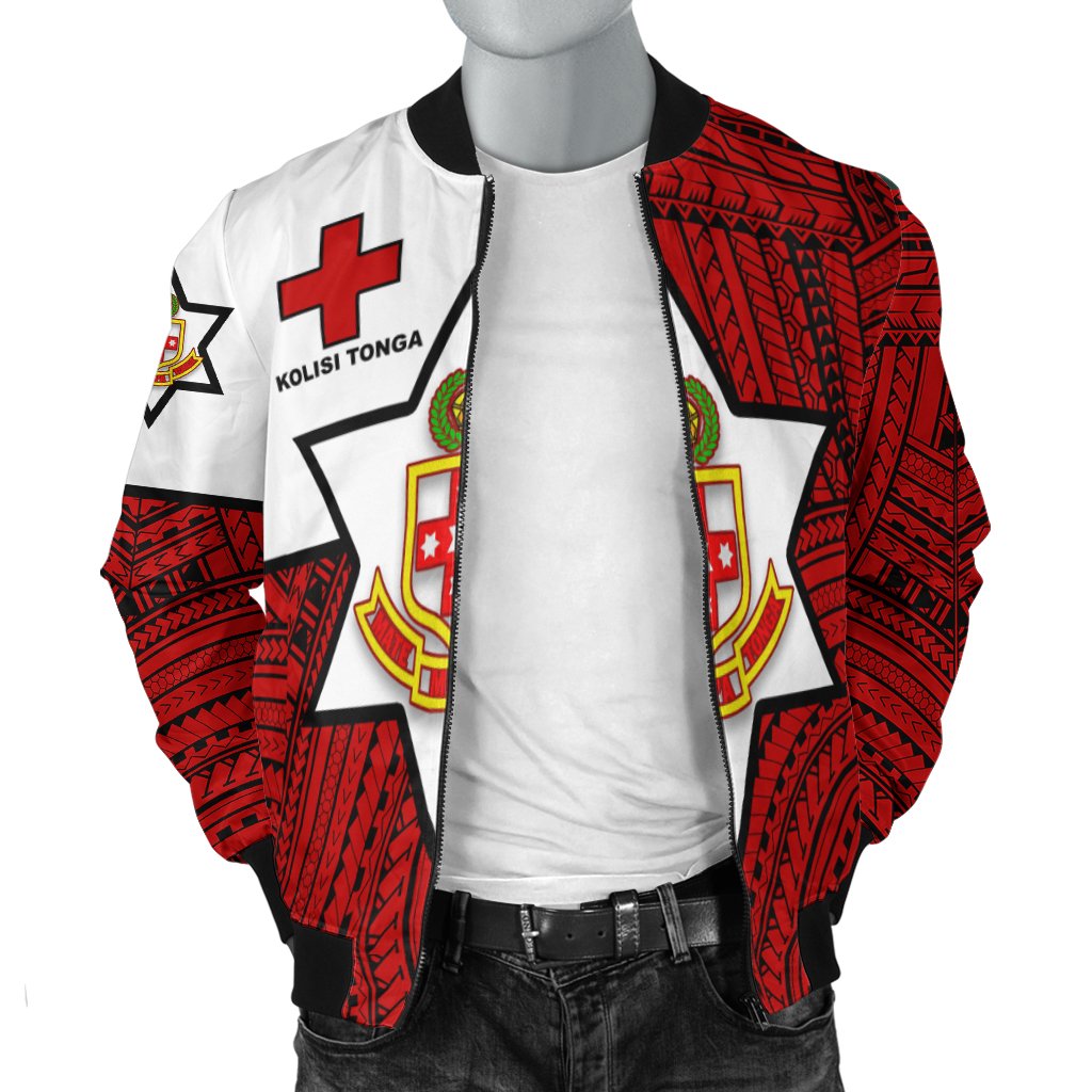 Kolisi Tonga Bomber Jacket - Mate Ma'a Tonga Red Original LT20 - Wonder Print Shop