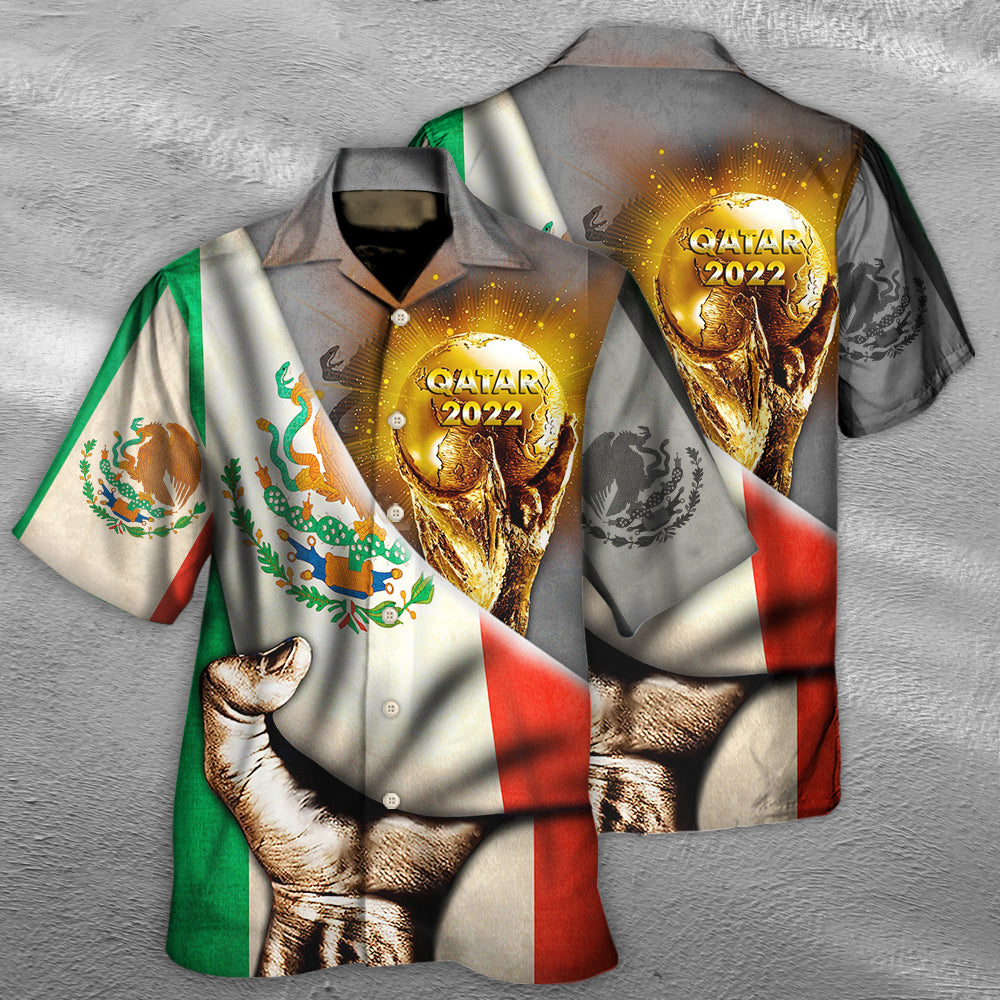 World Cup Qatar 2022 Mexico Will Be The Champion Hawaiian Shirt - Wonder Print Shop