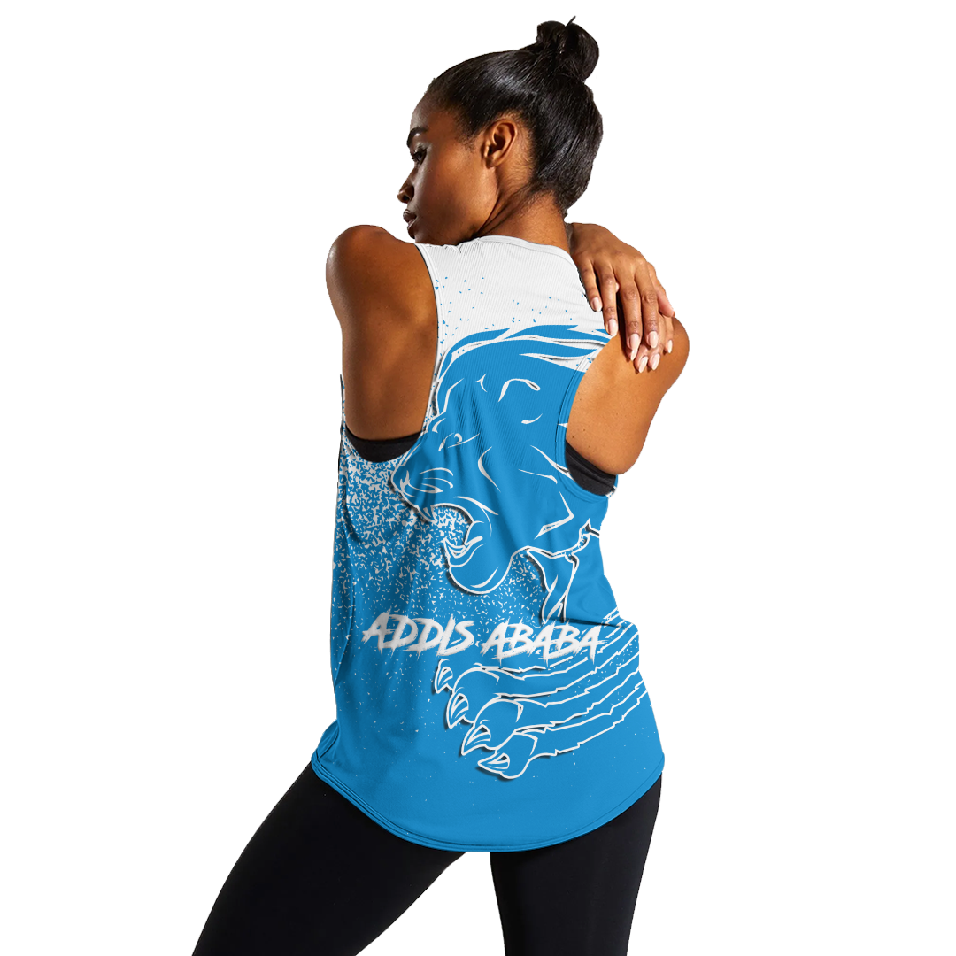 Addis Ababa Lion Legend Ethiopia Women Tank Top LT12 - Wonder Print Shop