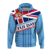 Fiji Day Hoodie Tapa Pattern With Flag LT12 - Wonder Print Shop