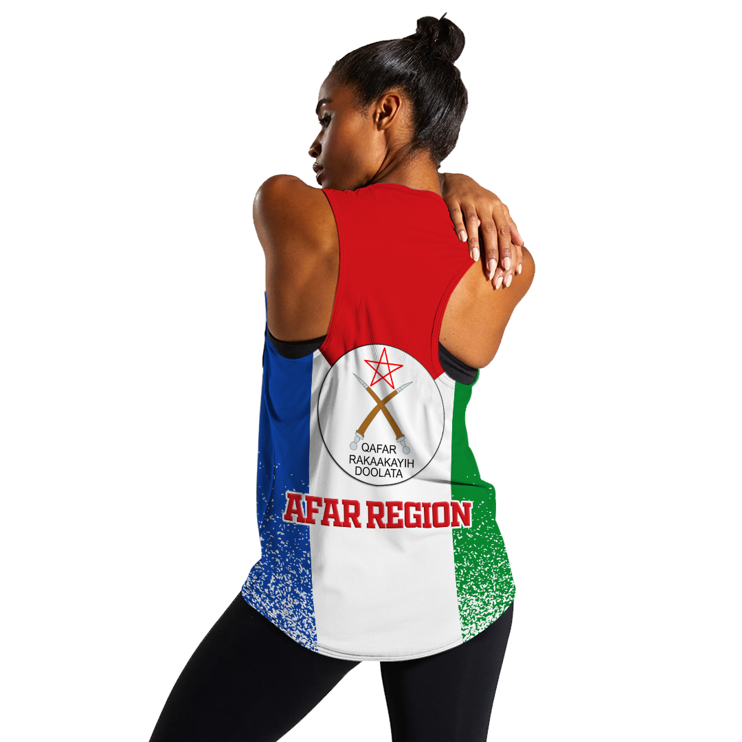 Afar Region Legend Ethiopia Women Tank Top LT12 - Wonder Print Shop